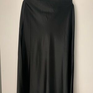 Size 10 NWT Rachel Zoe Black Midi Slip Skirt